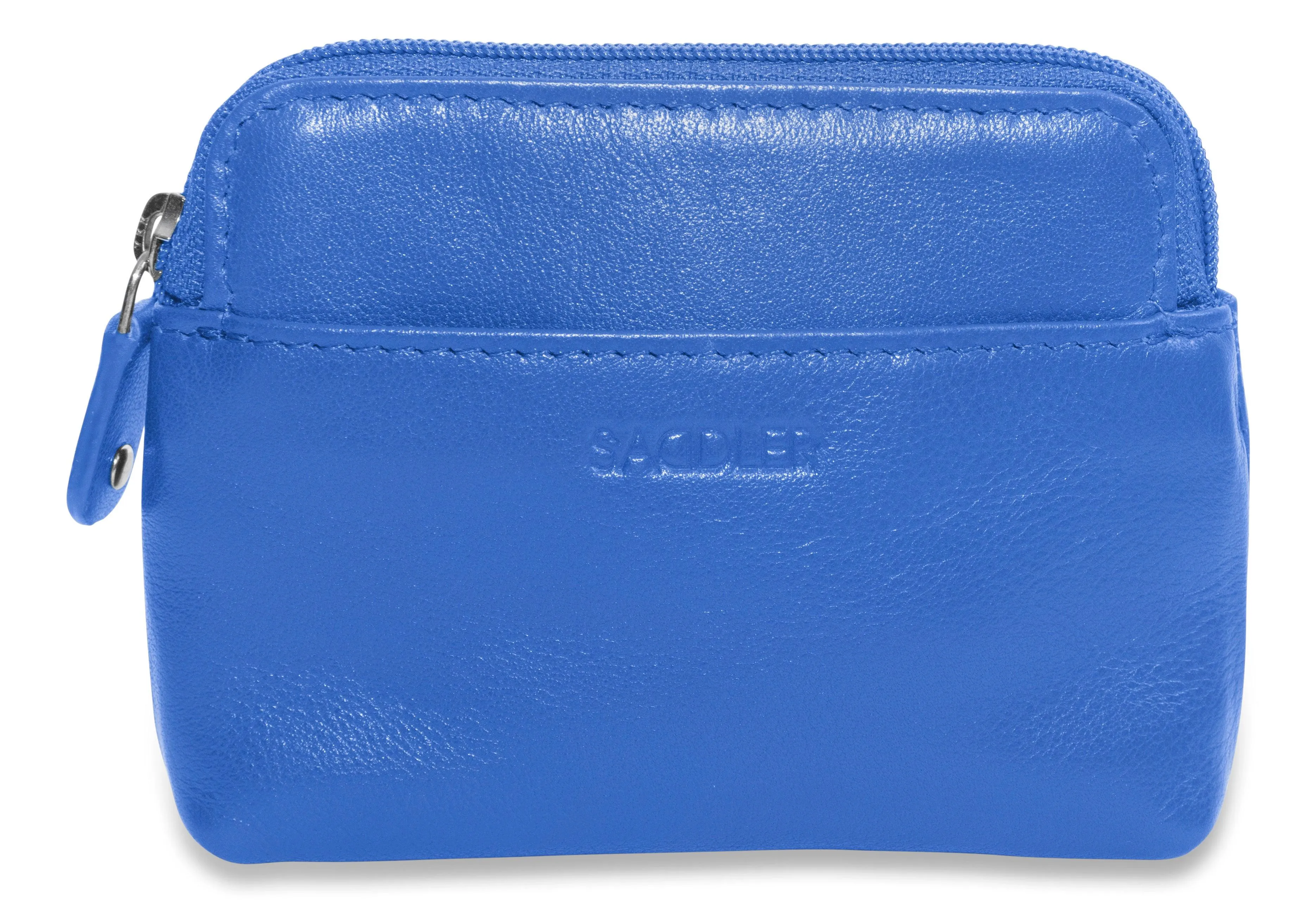 SADDLER PIA Leather Zip Top Card and Coin Key Purse - Compact and Multi-functional - RFID Protected