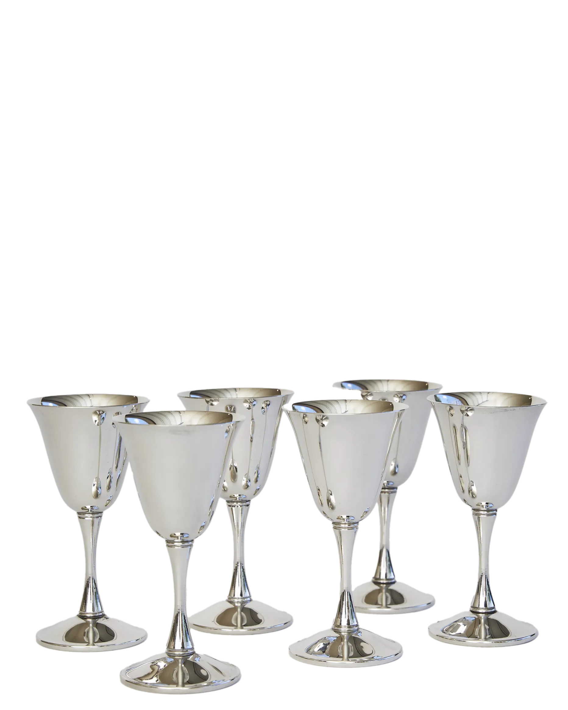 Silver Liqueur Goblets