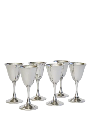 Silver Liqueur Goblets