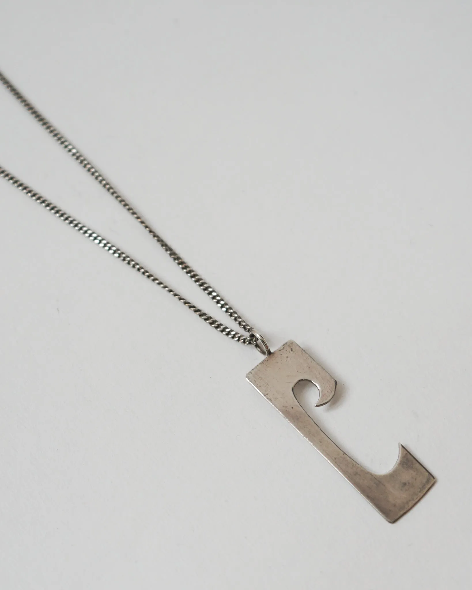 Silver Necklace w/ Plate Charm