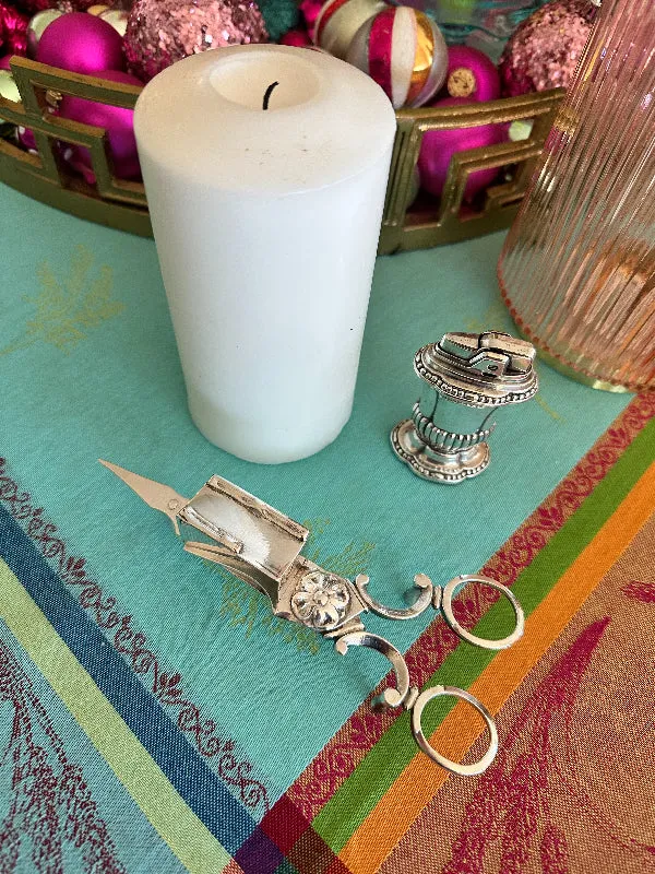 Silverplate Candle Snuffer Scissors, Stamped