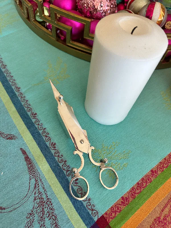 Silverplate Candle Snuffer Scissors, Stamped