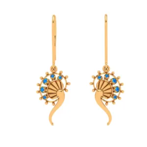 Sleek 22 Karat Yellow Gold Studs