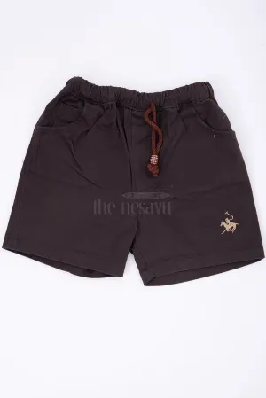 Sleek Black Kids Boys Shorts