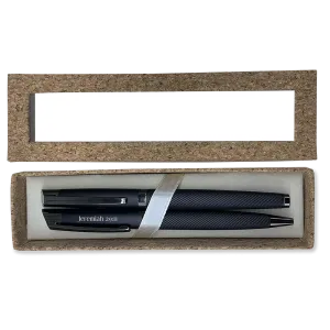 Sleek Black Metal Pen Set