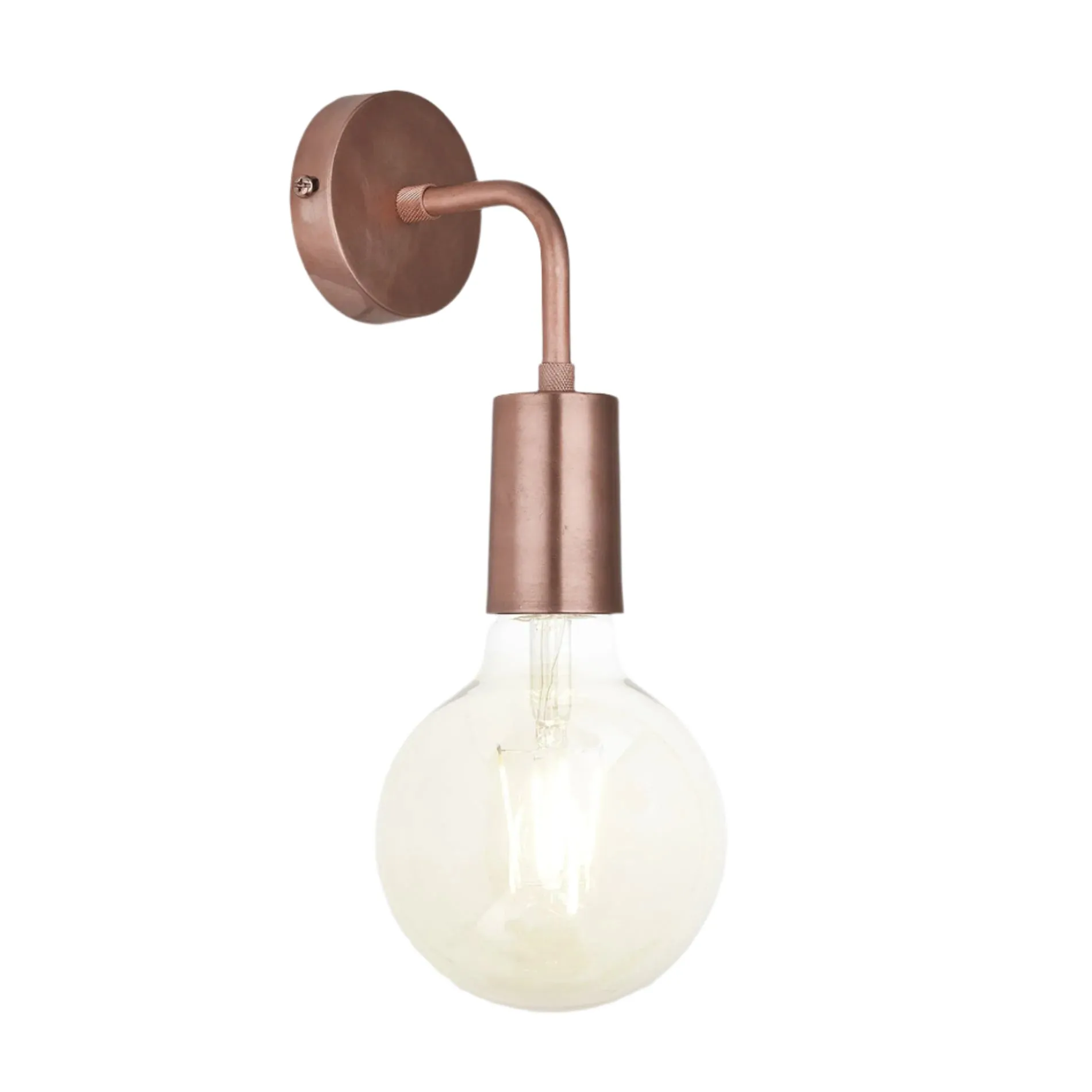 Sleek Edison Wall Light - Copper