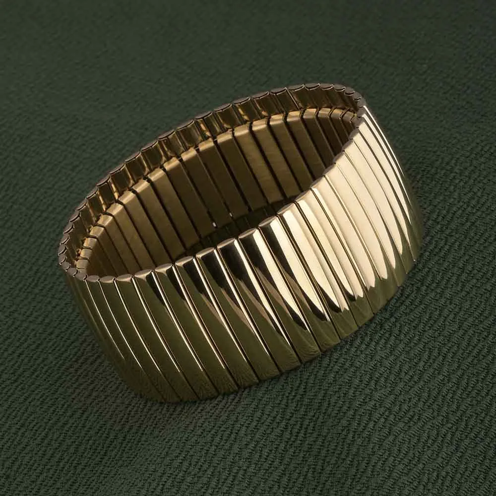 Sleek Golden Mesh Bracelet