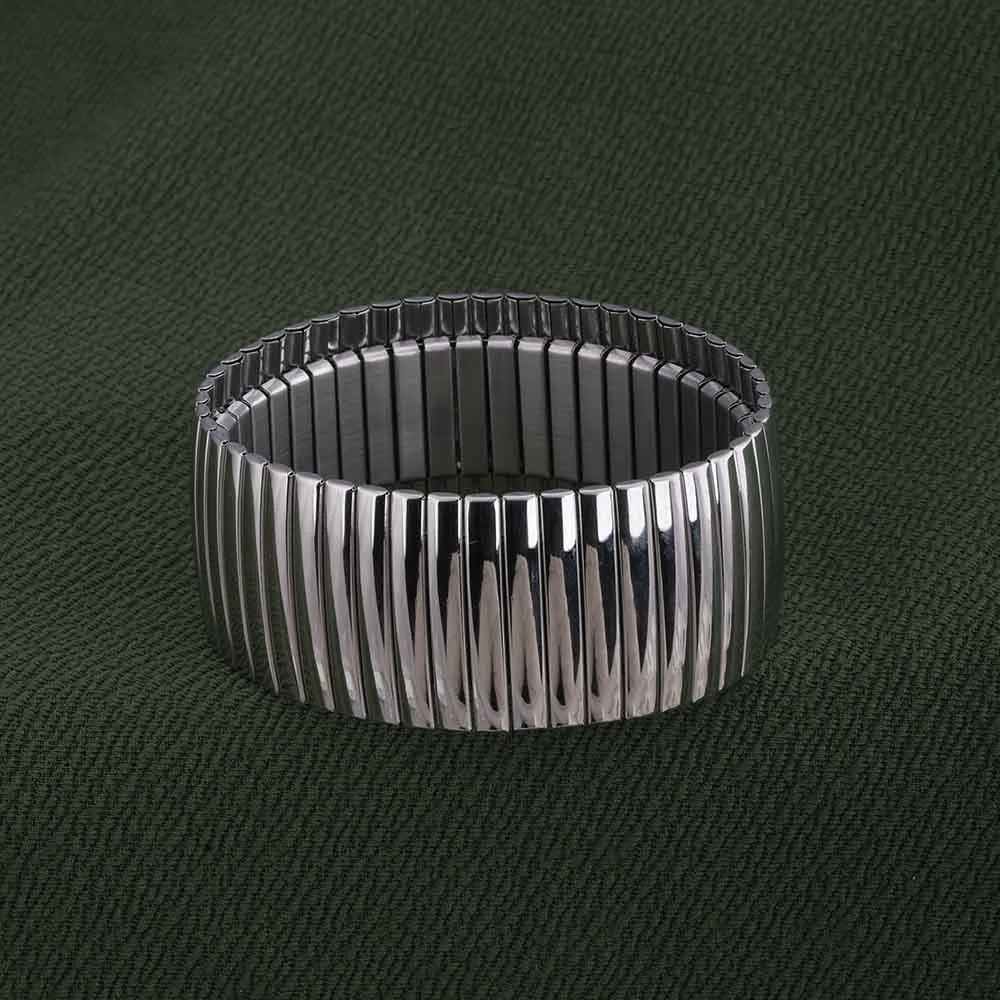 Sleek Silver Mesh Bracelet