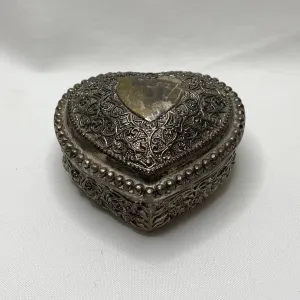 Sliverplate Heart Trinket Box- Vintage