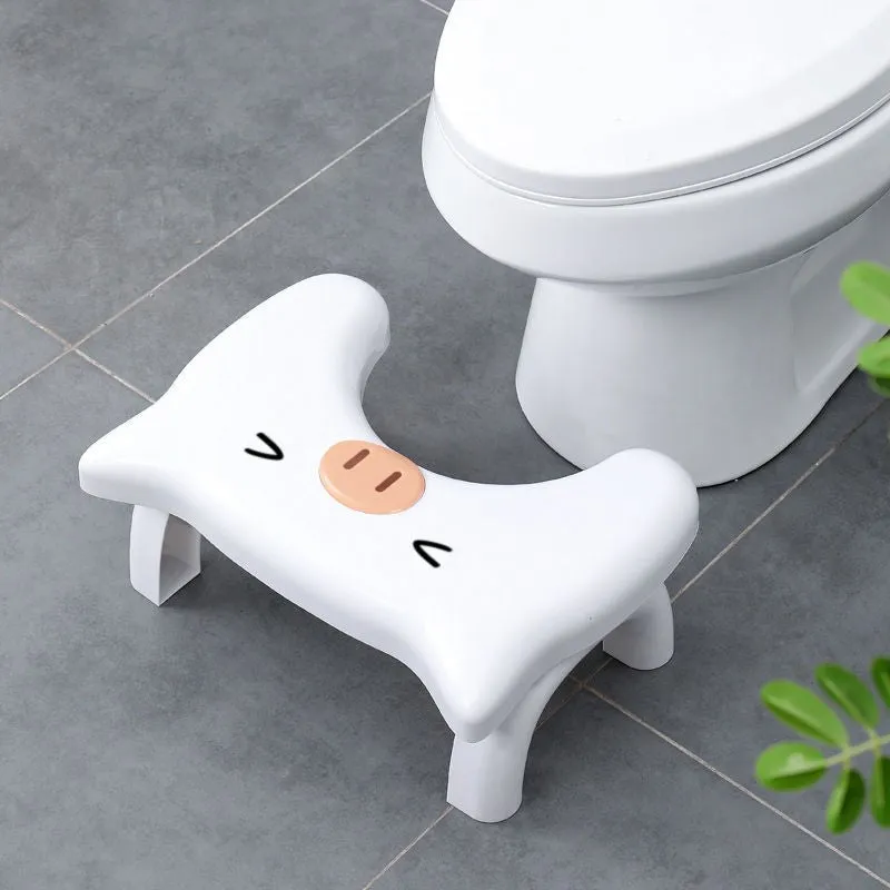 Squatting Foot Stool Foldable Portable Toilet Stool with Motion Sensor