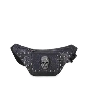 Studded Skull Waist Bag