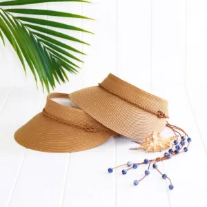 Sundaise Rebecca Packable Visor - Caramel