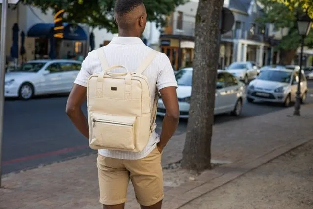 Tan Leather Goods - Charlie Backpack | Cream