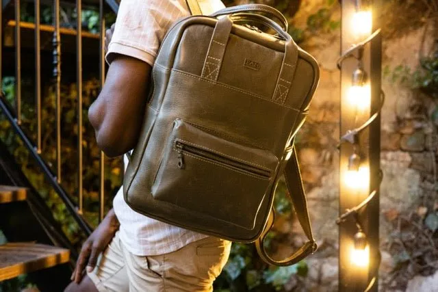 Tan Leather Goods - Charlie Backpack | Cream