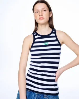 TANK RACER STRIPE BLOOMMARDI (NAVY GREEN)