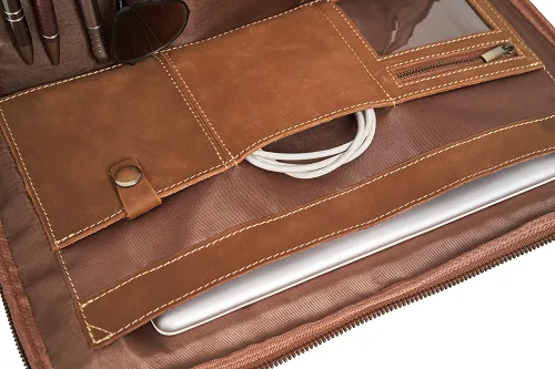 The Executive Leather Laptop Bag