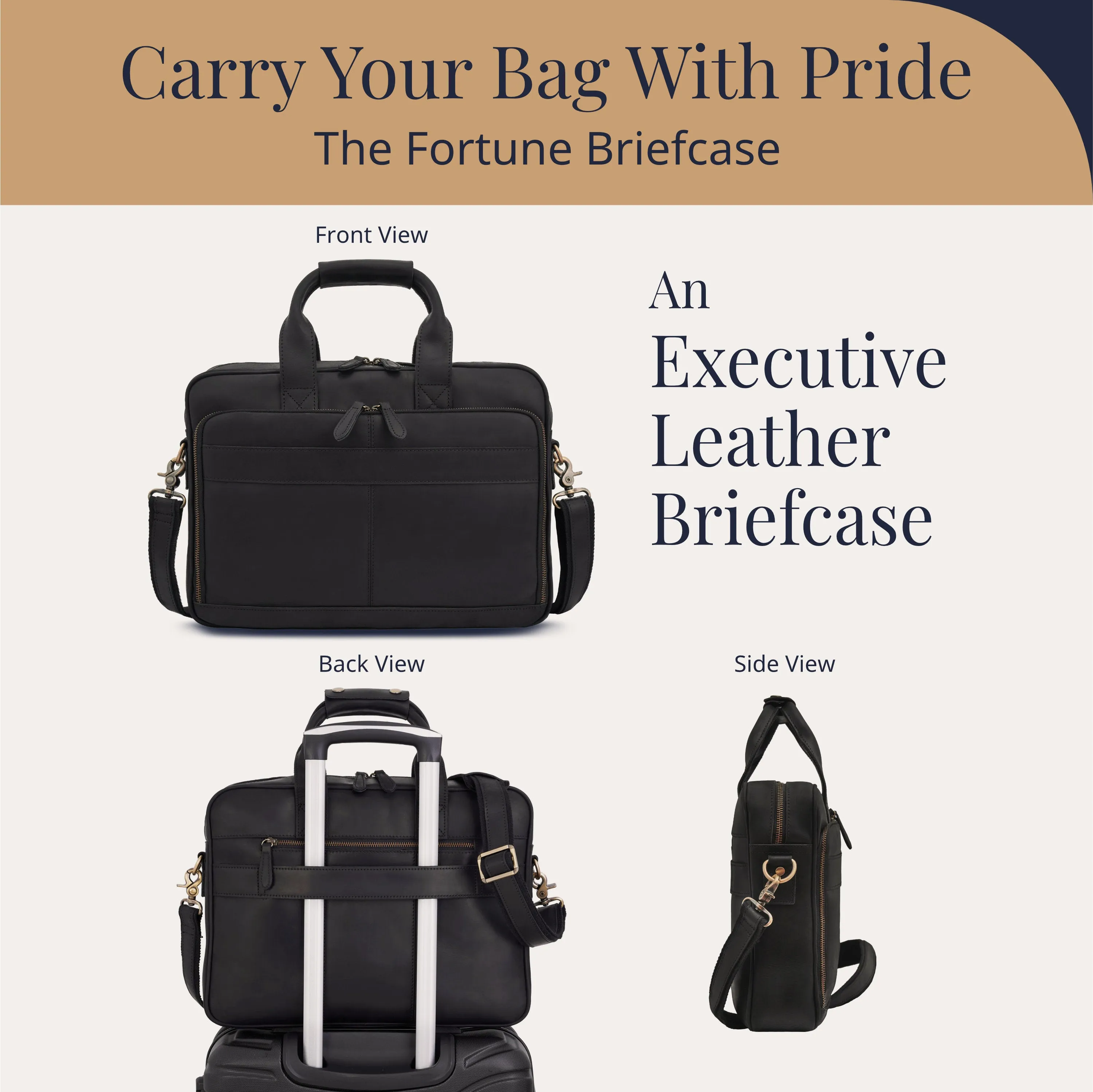 The Executive Leather Laptop Bag