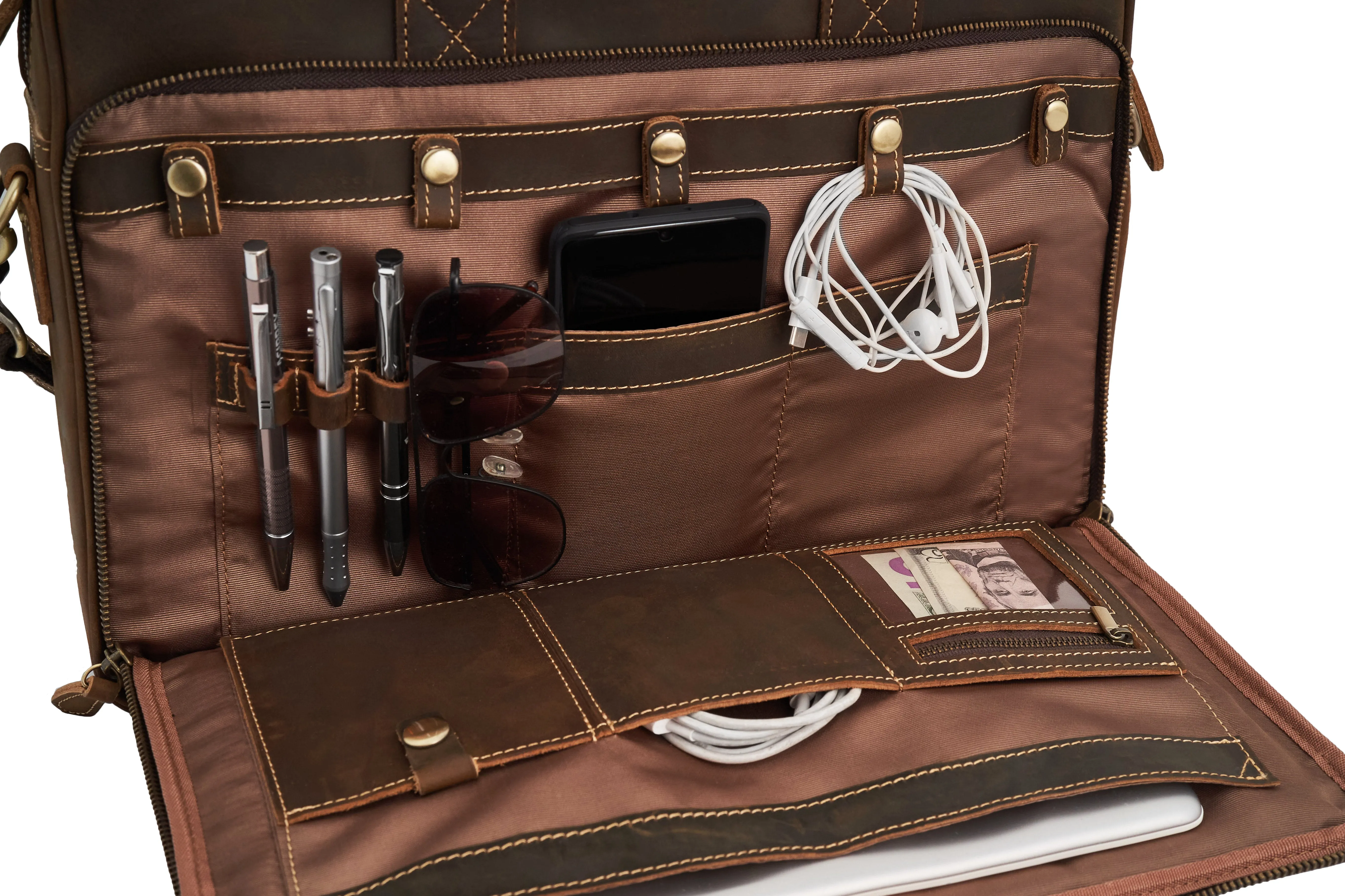 The Executive Leather Laptop Bag