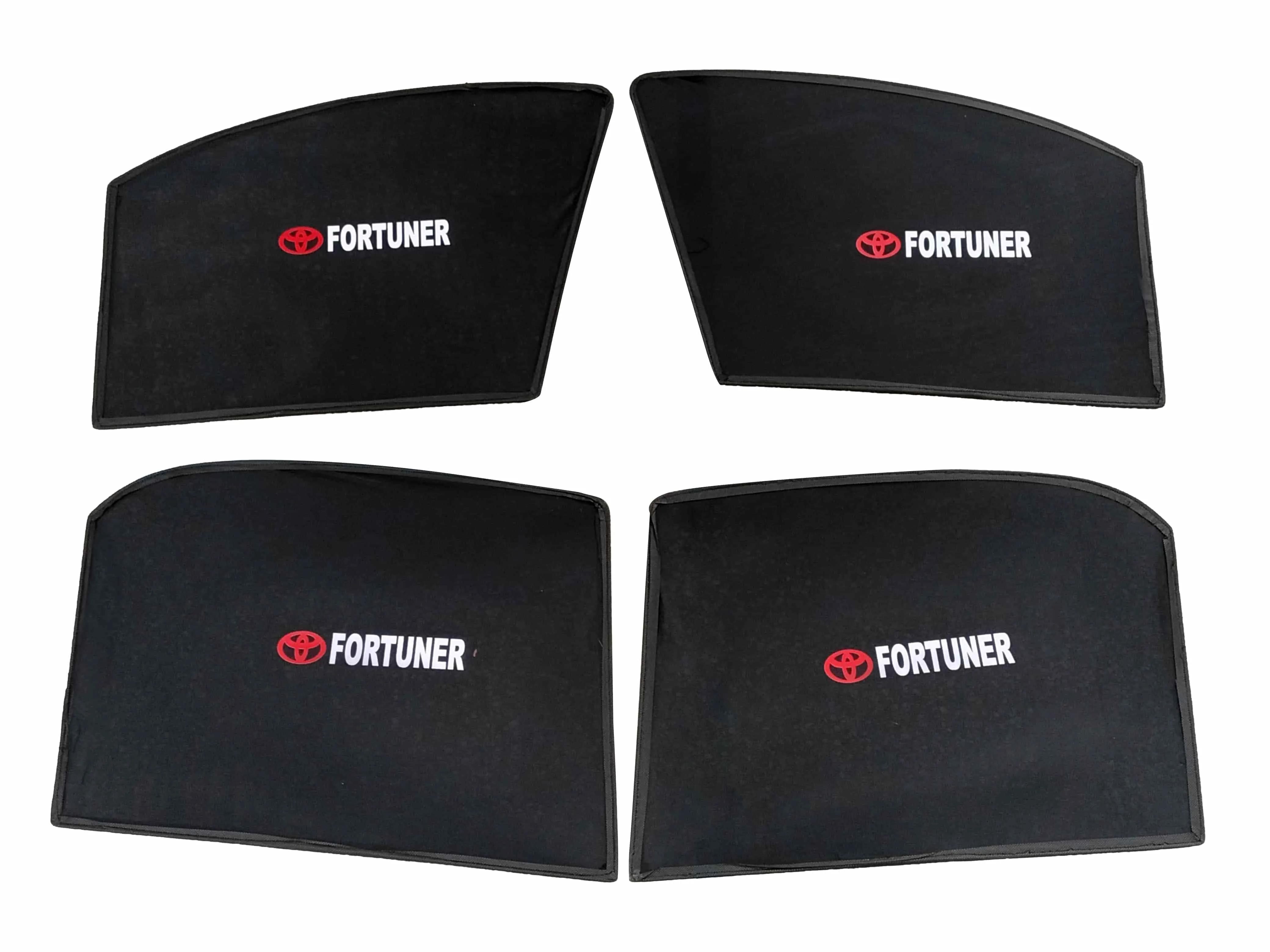 Toyota Fortuner Foldable & Flexible Side Sunshade With Logo - Model 2016-2021 - Sun Shade | Parda