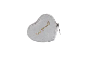 Treat Yourself Silver Heart Purse