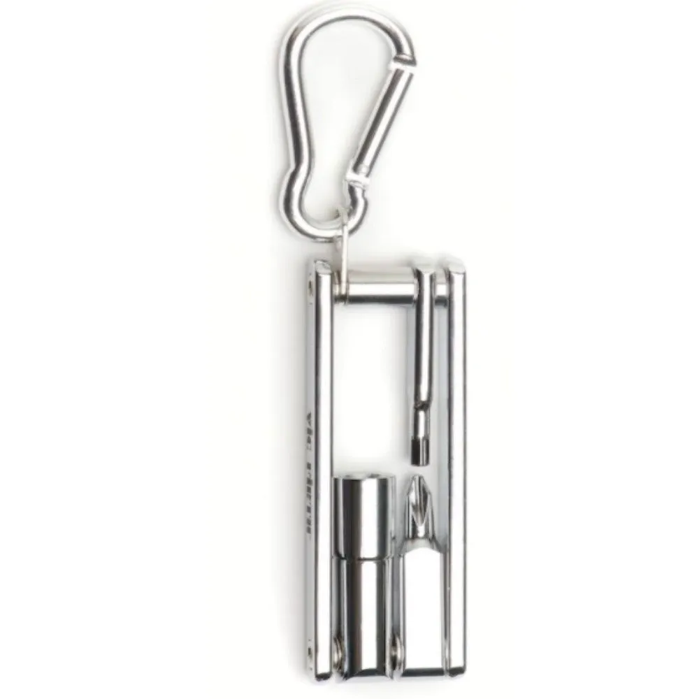 Vic Firth Multi-Tool Drum Key Multi-Purpose Tuning and Assembly Tool with Carabiner Keychain Attachment | VICKEY3