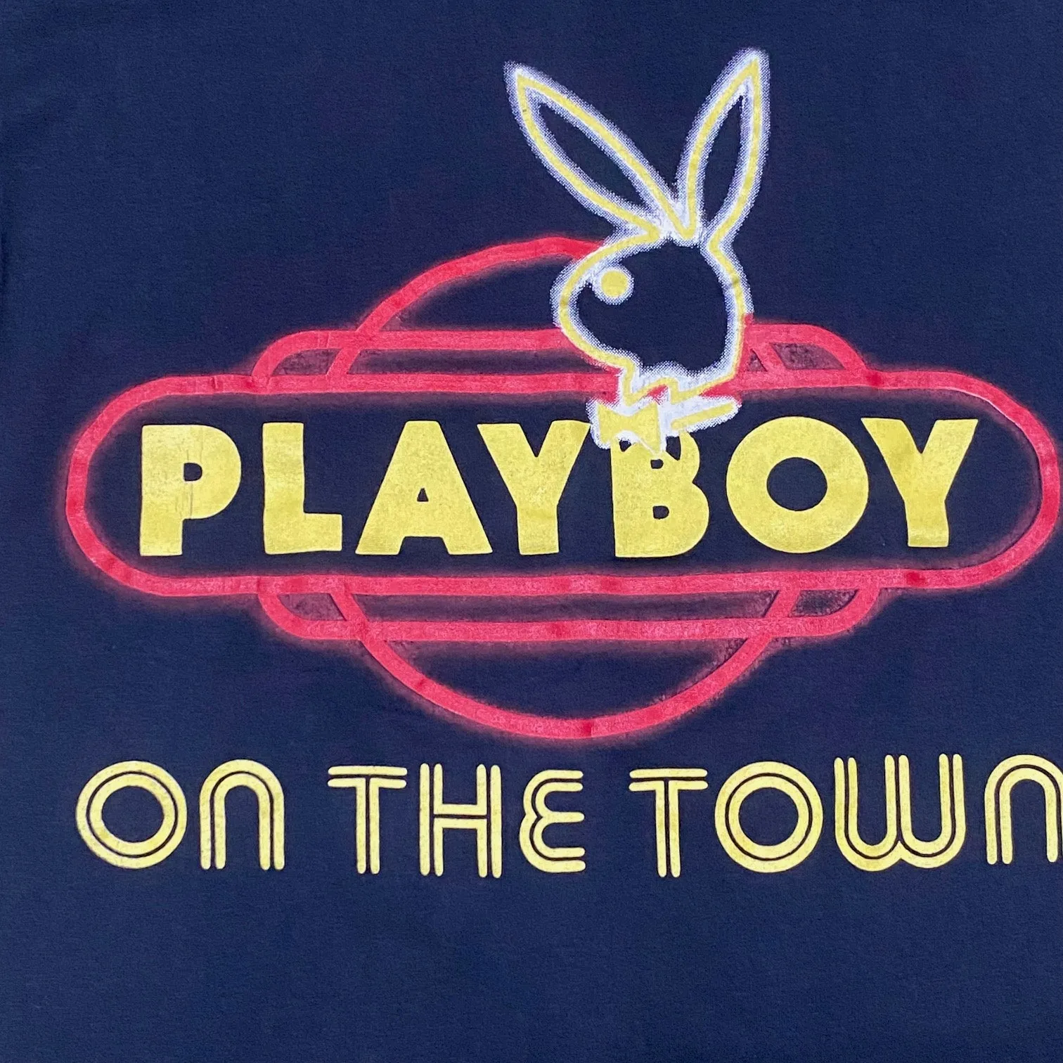 Vintage 1980's Playboy 'On The Town' Tee Size: L