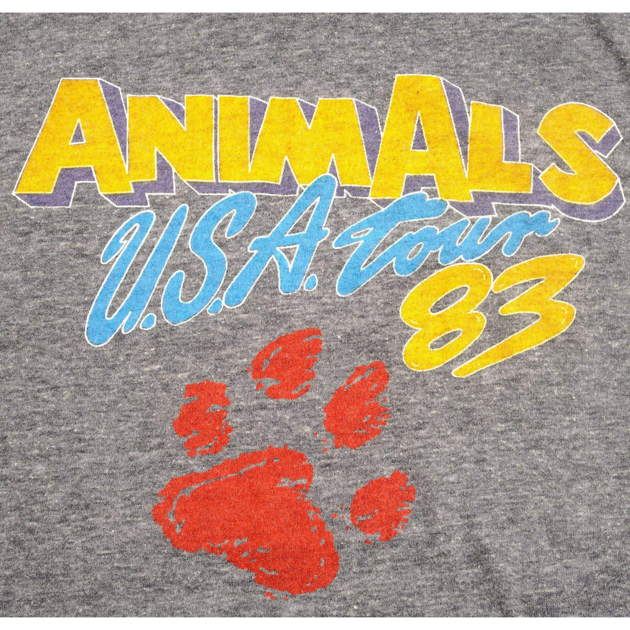 VINTAGE ANIMALS USA TOUR 1983 TEE SHIRT SIZE SMALL