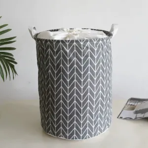 Vintage Fabric Foldable Dustproof Hamper