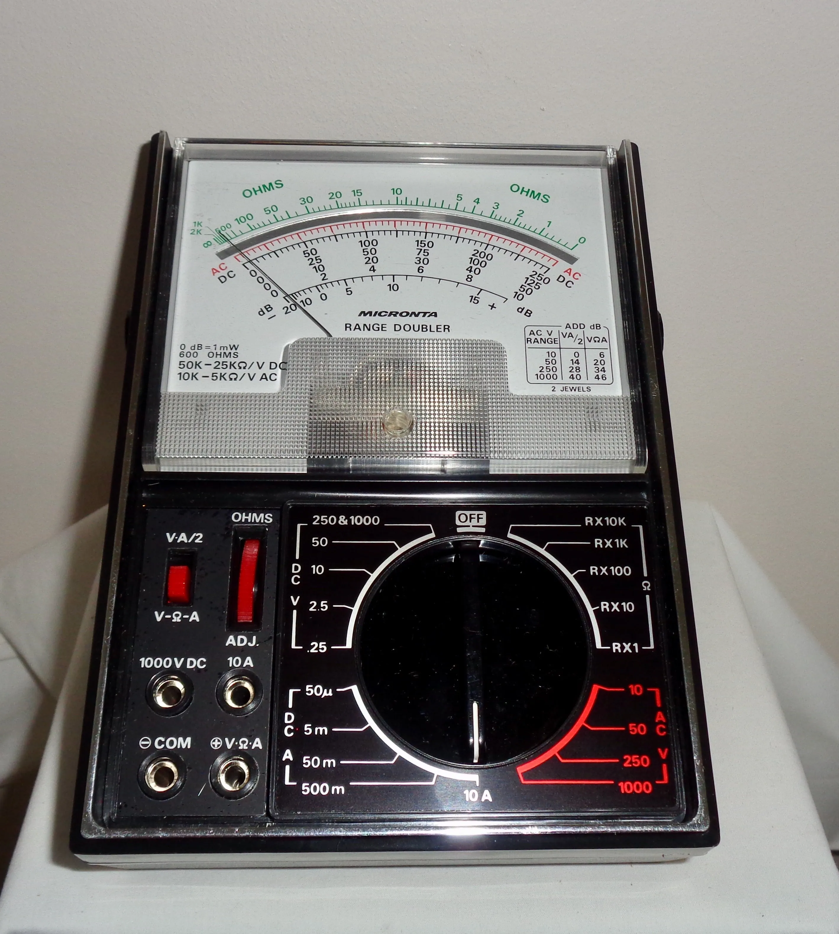 Vintage Micronta Tandy Range Doubler 50K Ohms Multitester 22-204B