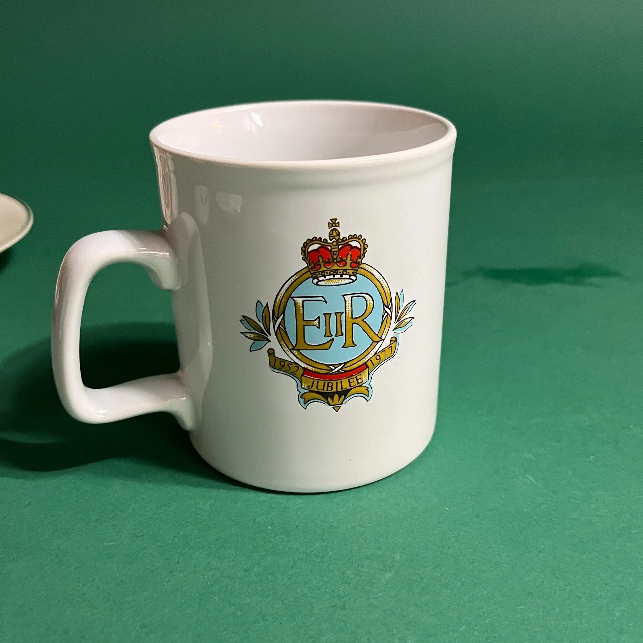 Vintage Queen Elizabeth II Commemorative Ceramic Mugs/Plates, Set of 5