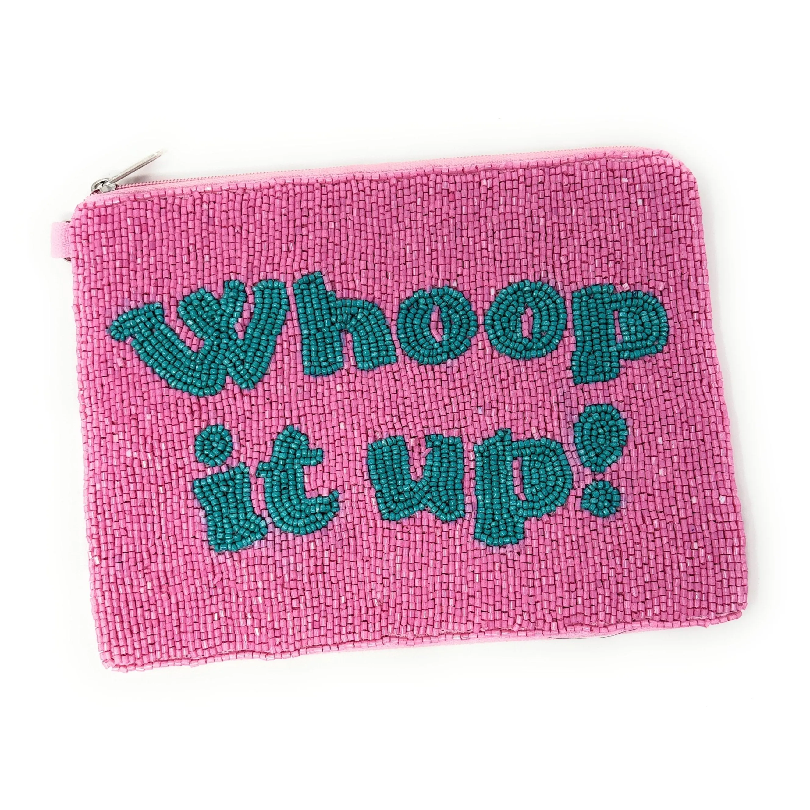 Whoop it up! LARGE Beaded Pouch