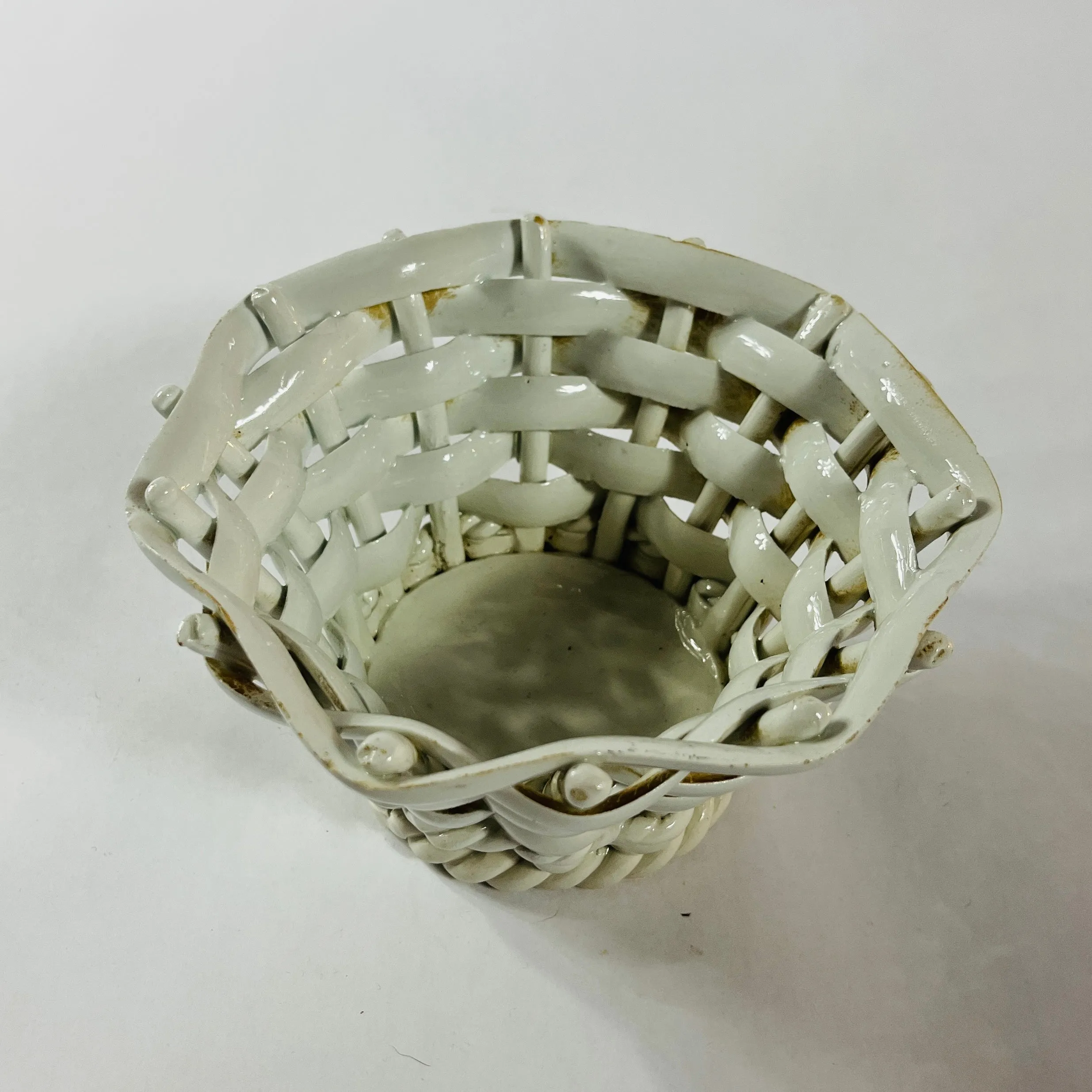 Woven Italian Ceramic Basket