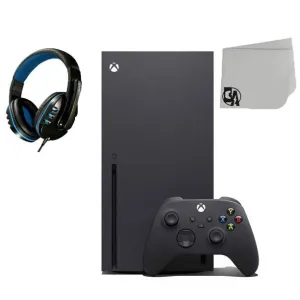 Xbox Series X 16GB Video Game Console Black BOLT AXTION Bundle Used