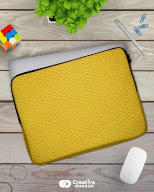 Yellow Zigzags Beautiful Laptop Sleeve Bag